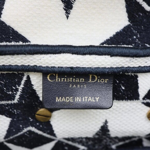 Christian Dior  Saddle Embroidered Stars Canvas Hobo Bag White - Picture 13 of 14